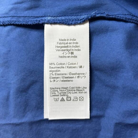 J.Crew Blue White Ombré Smocked Midi Dress Size S NWT Cotton Summer Sundress - Picture 7 of 7